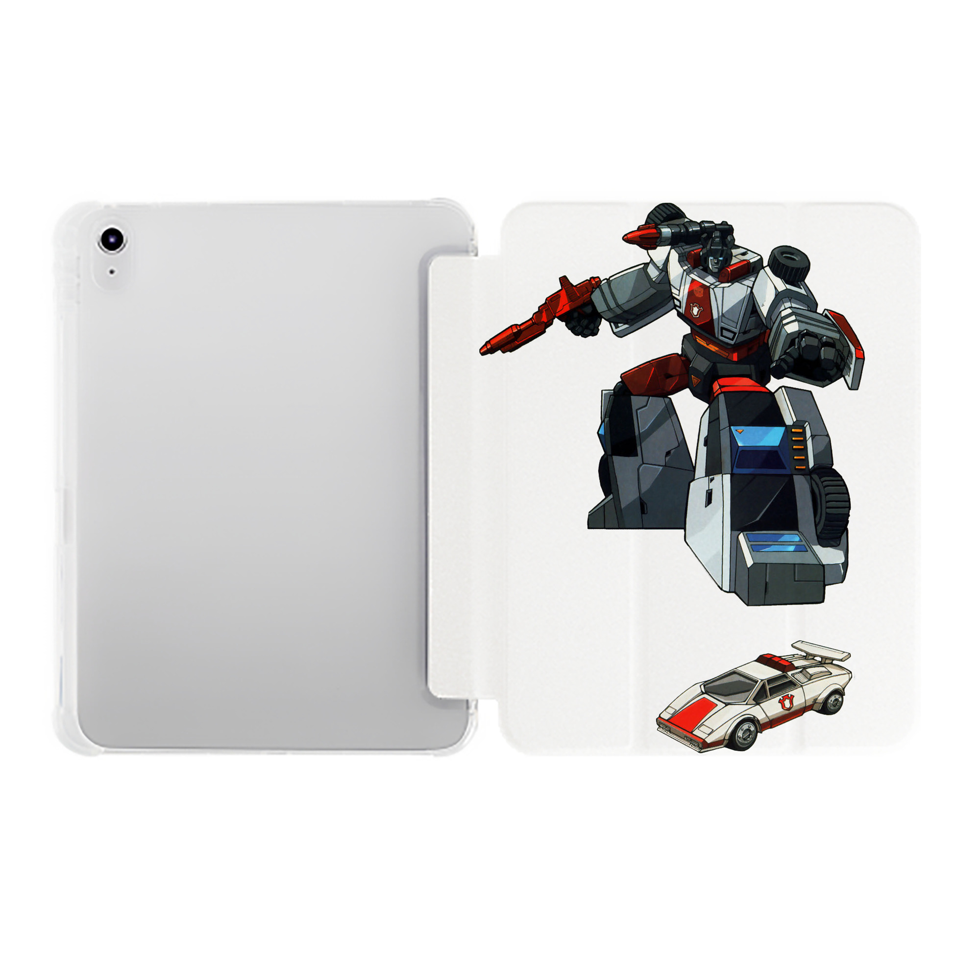（画像用）  IPad ケース ペン収納付き 三つ折りスタンド PUレザー×シリコン 対応機種9.5/10.5/10.9インチ